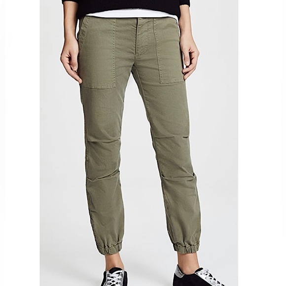 Nili Lotan Military Cropped Pants Camo Green 10 - Picture 1 of 11
